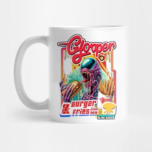 Glooper fast foods  "Slug Sauce Burger & Fries" Mug